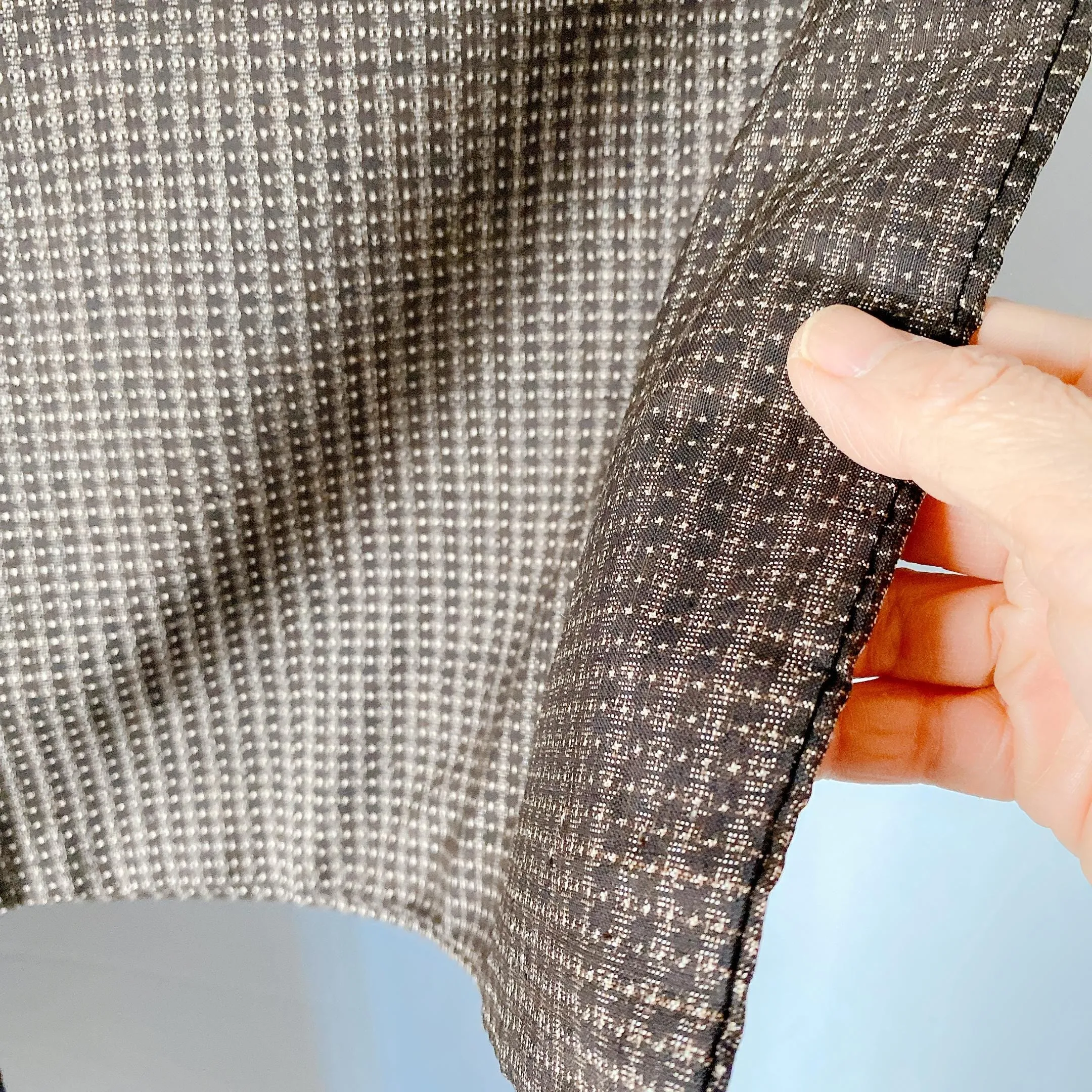 Men's Brown Haori, Versatile Jacket, Excelelnt, Silk, Versatile, Layered Lounge, Relaxing Casual Wear, Kimono, No strings