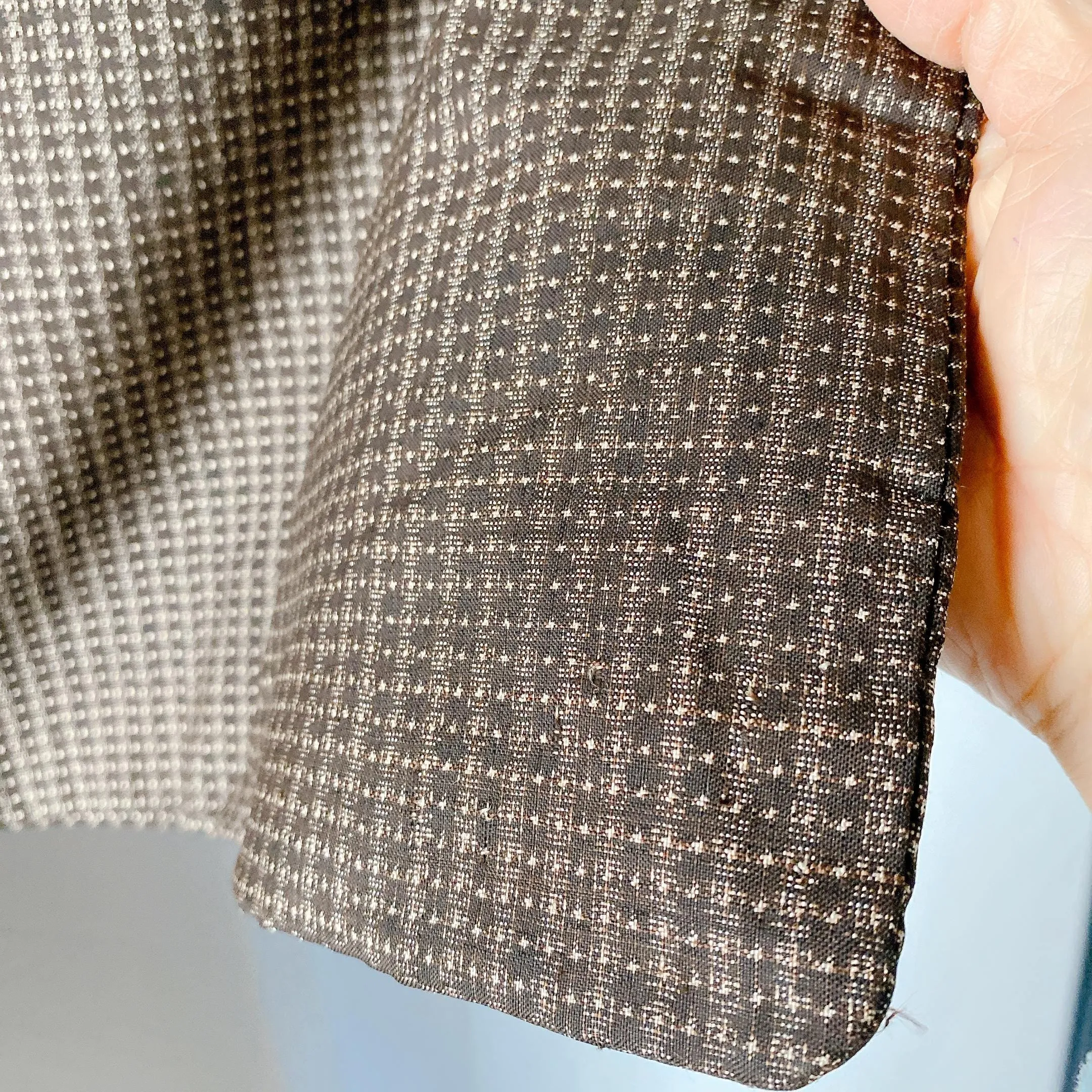 Men's Brown Haori, Versatile Jacket, Excelelnt, Silk, Versatile, Layered Lounge, Relaxing Casual Wear, Kimono, No strings