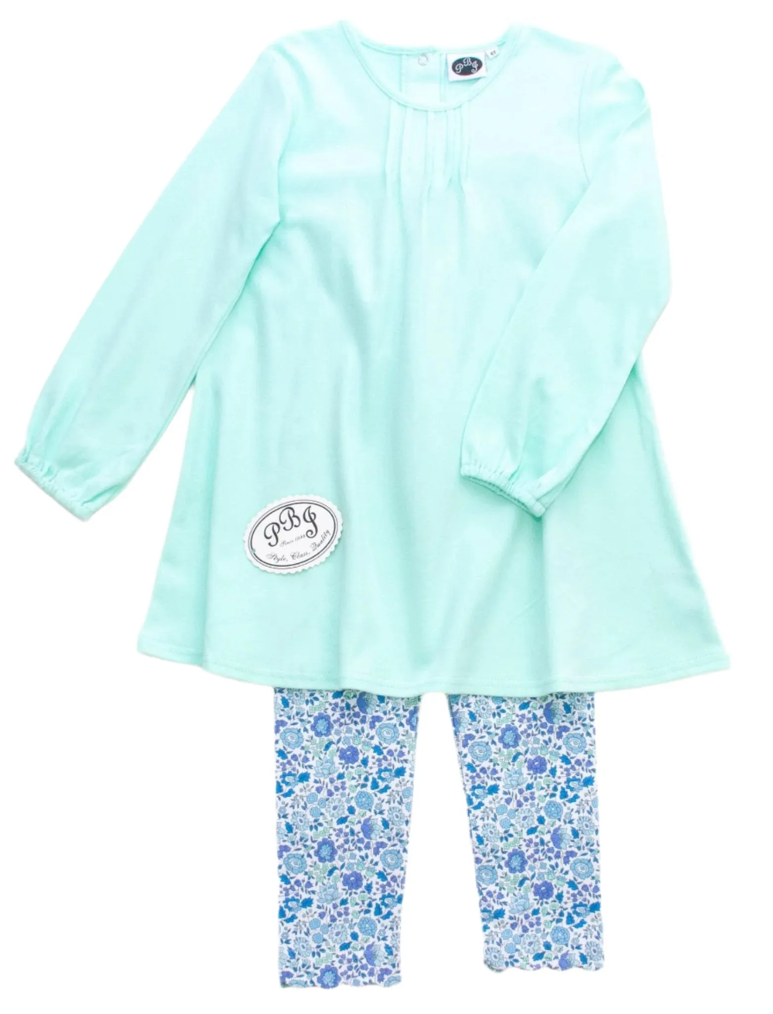 Mint Pintucked tunic NO ruffle