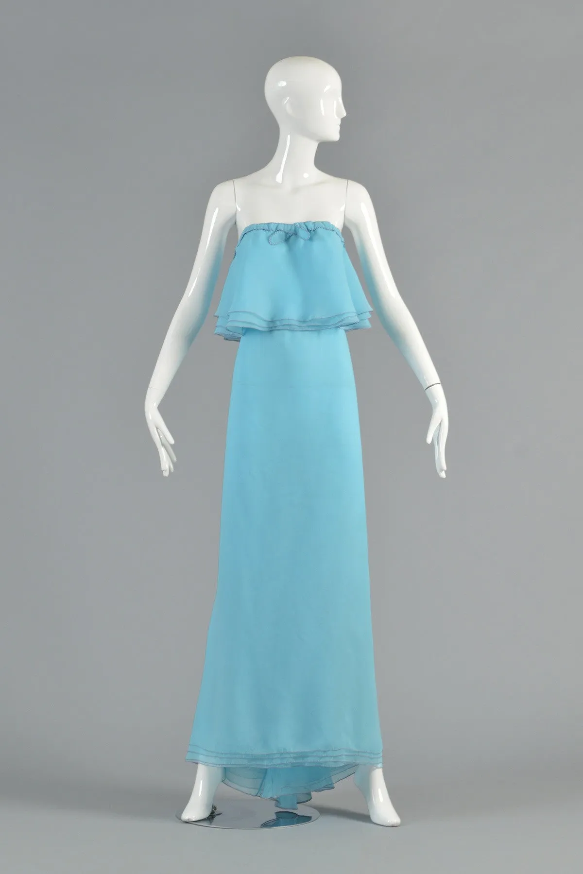 Stephen Burrows 1973 "Battle of Versailles" Crop Top   Maxi Skirt Ensemble