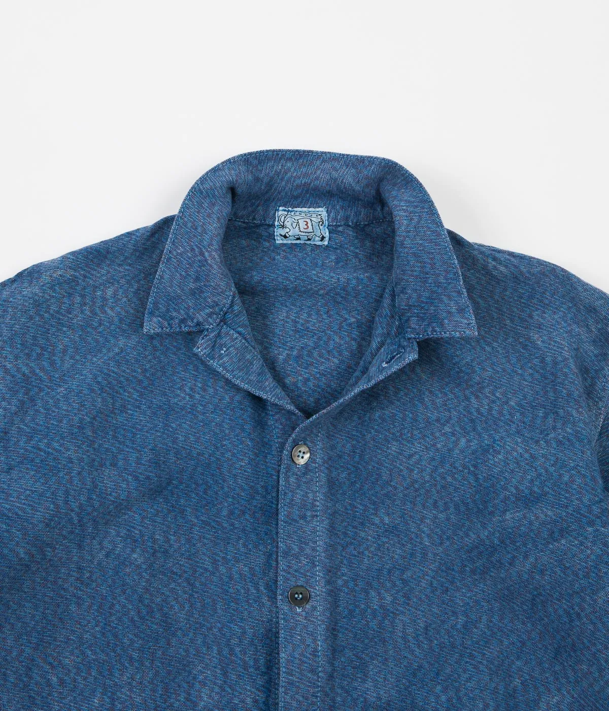 Tender Folded Pocket Shirt - Prussian Blue / Tricolore