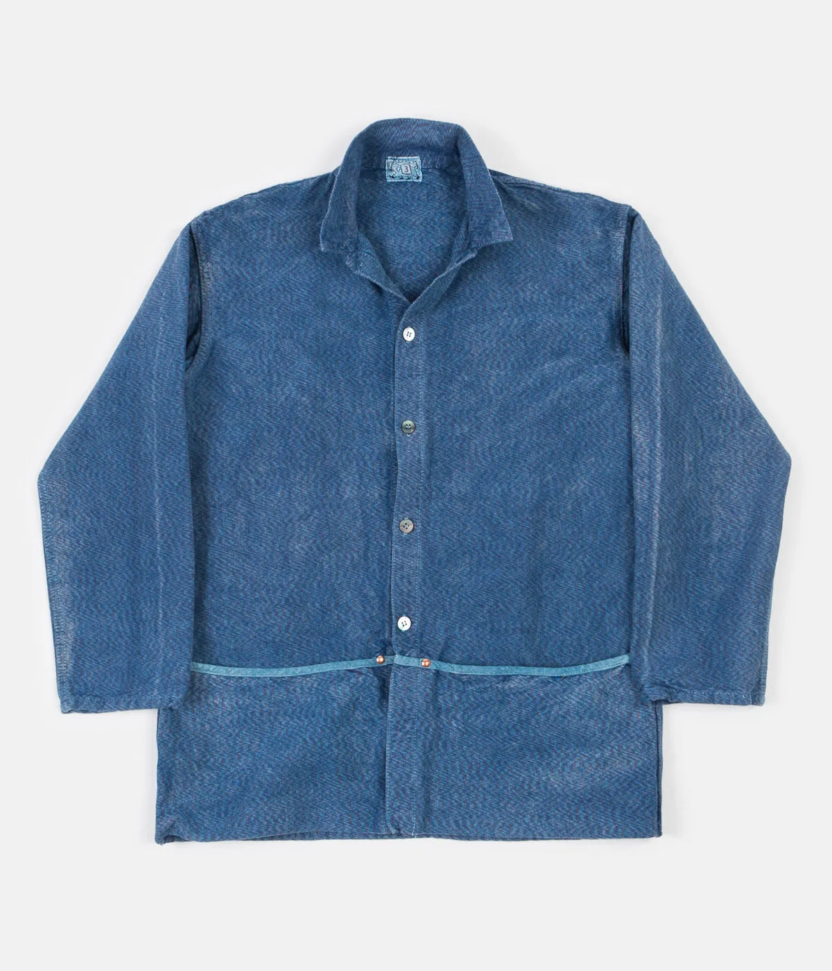 Tender Folded Pocket Shirt - Prussian Blue / Tricolore