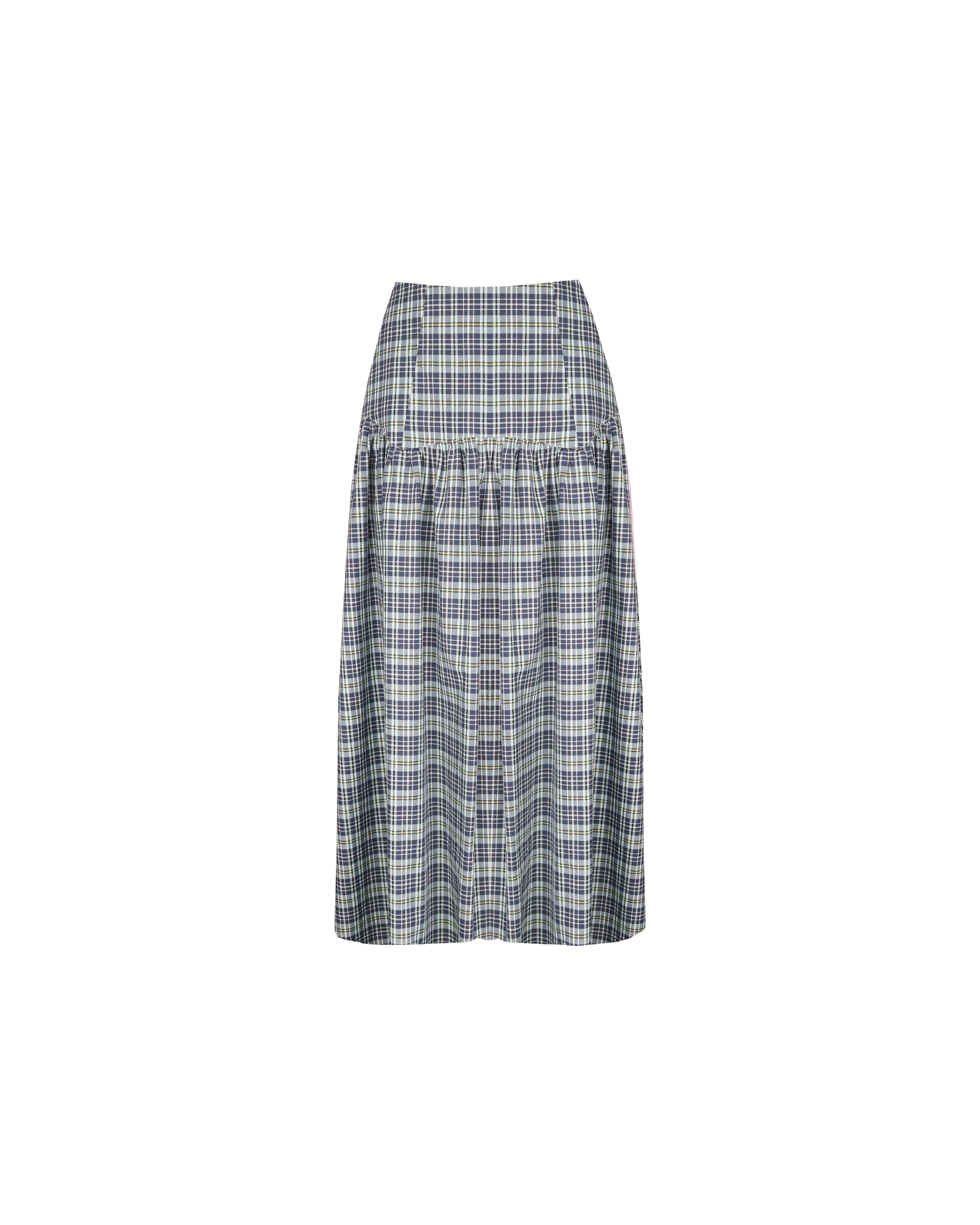 TRULLI SKIRT NAVY YELLOW TARTAN