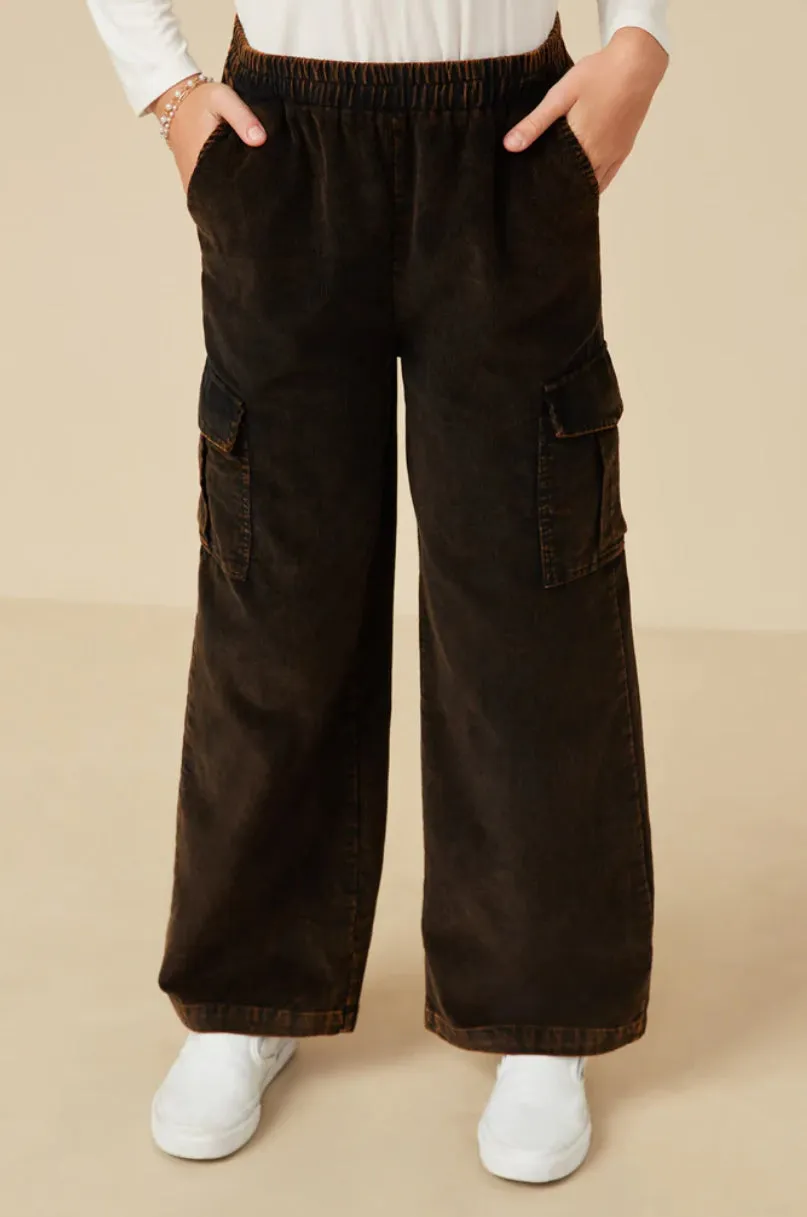 Washed Corduroy Wide Leg Pant | Black Pack (13/14)