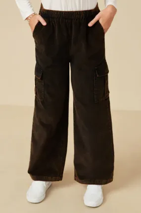 Washed Corduroy Wide Leg Pant | Black Pack (13/14)