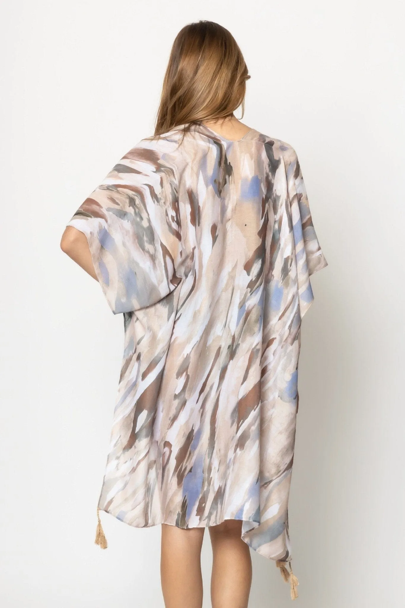WLK310388 Winona Watercolor Print Kimono